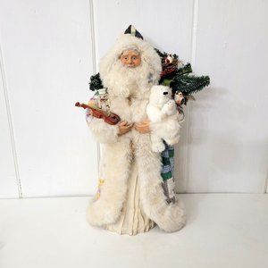 Linda Randall Collectible Primitive Quilt Santa 1992 Limited Edition